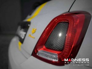 FIAT 500 Central Tail Light Trim Kit - Carbon Fiber